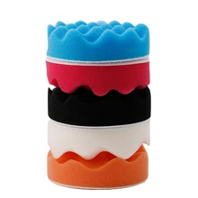 Новинка 5 шт. "-7" губка буферная вафельная полировальная пена полировочные колодки для полировщика автомобиля 094D