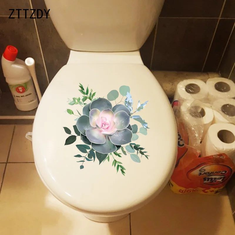 ZTTZDY 22 7 × 23 9 см Красивые сочные Цветочный дом Спальня наклейки на стену Ванная