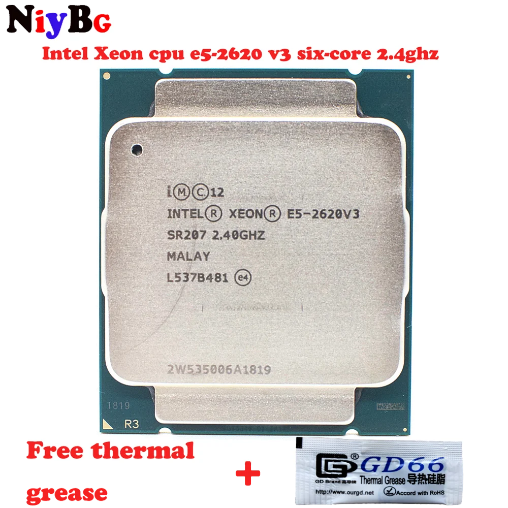 

AAA+ appearance quality Intel Xeon E5-2620V3 2.4GHz 20MB 8GT/s SR207 LGA2011 6 Core CPU Free repair kit