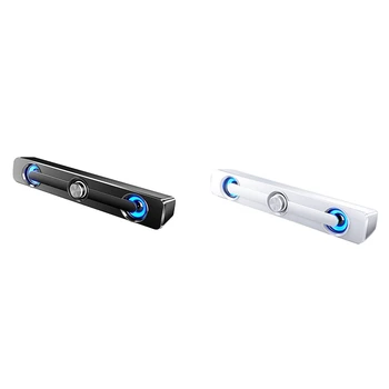 

USB Wired Powerful Bluetooth Computer Speaker Sound Bar Subwoofer Bass Surround Box for PC Laptop Phone Tablet MP3