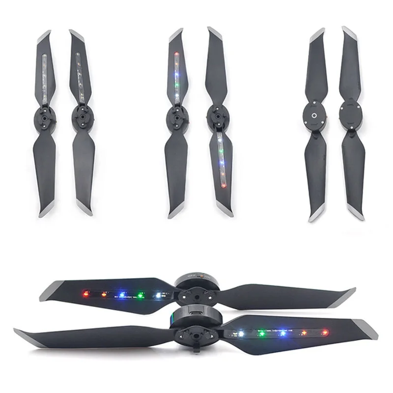 

For DJI Mavic 2 PRO / ZOOM For Surprise/Advertise Cool Drone Camera Accessories 4K Spare Parts LED Light Propeller Flash 4pcs