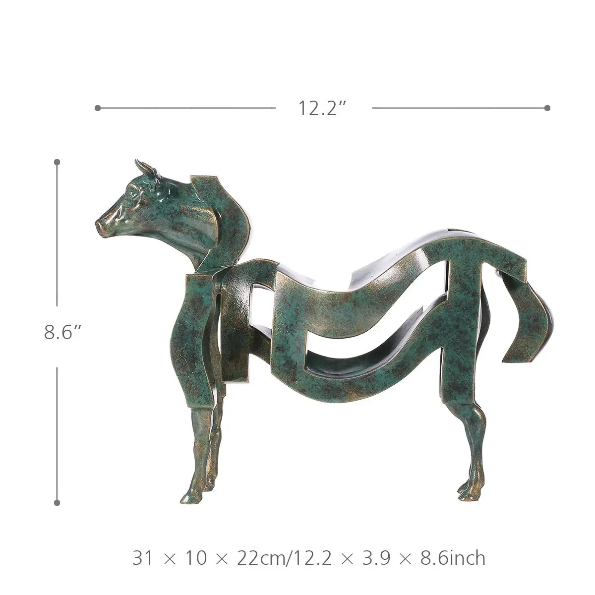 

Modern Sculpture Abstractionism Cattle Resin Sculpture Home Ornament Modern Art Figurine