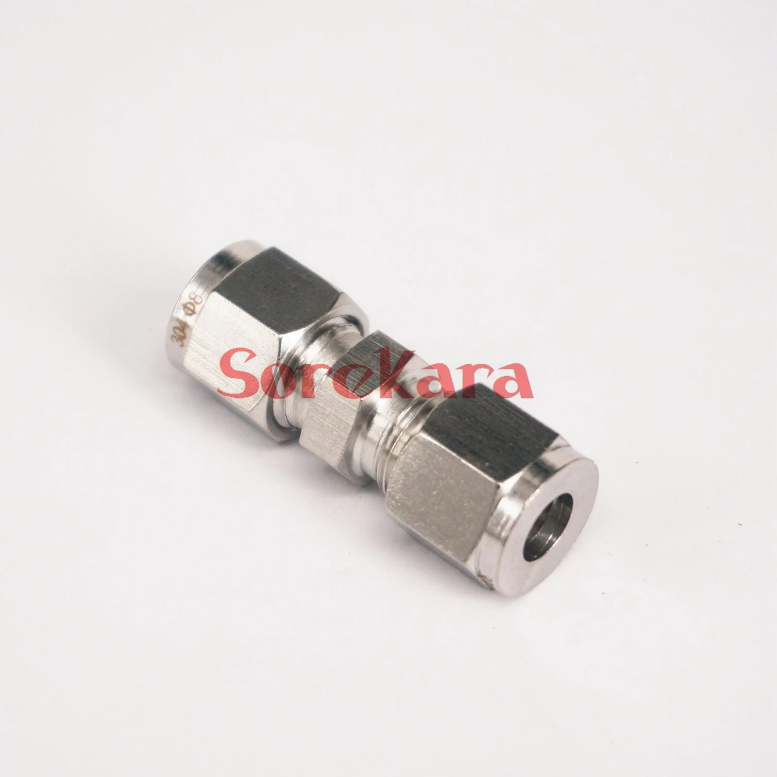 Fit Tube O/d 8mm 304 Stainless Equal Straight Ferrule Pneumatic Air
