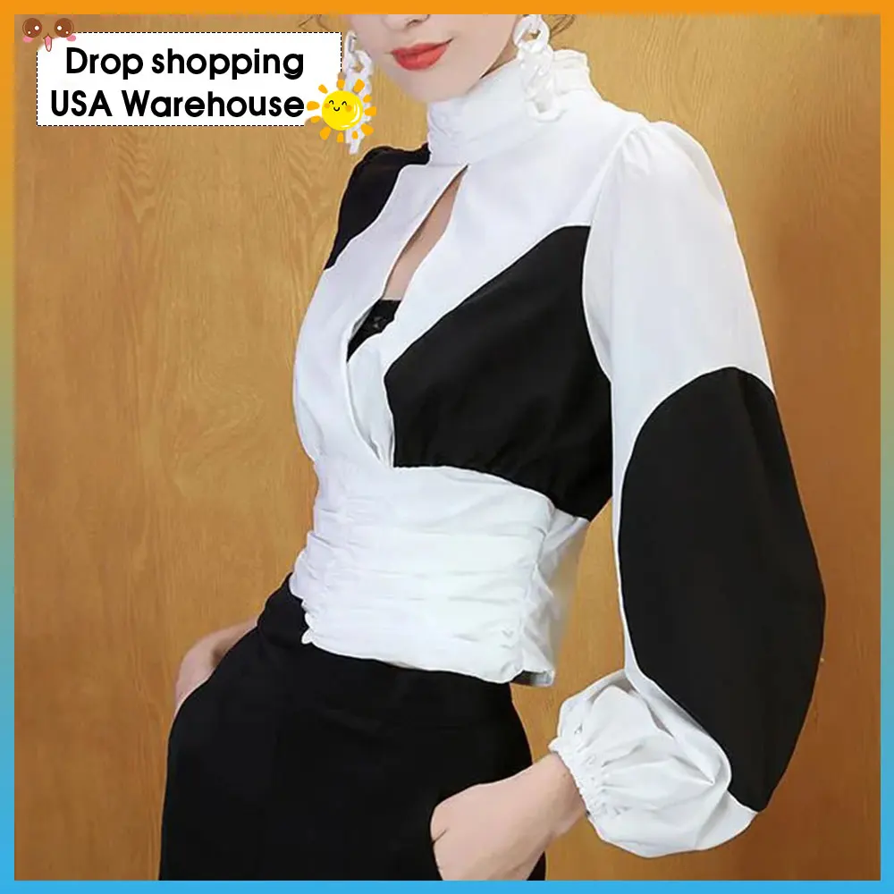 

Chiffon Women's Autumn 2020 New Style Western Style Heart Machine Design Sense Long-Sleeved Upper Garment Fashion Shirt