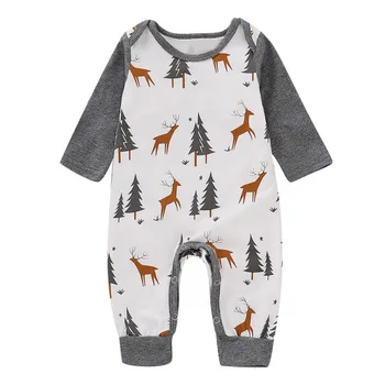 

Winter Christmas Baby Boys Girls Romper Infant Clothing Boy Girl Dress Cute Cartoon Animal Warm Jumpsuit Cotton Cotton Material