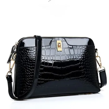 

New trendy big-name female bag fashion crocodile pattern handbag all-match temperament one-shoulder diagonal shell bag