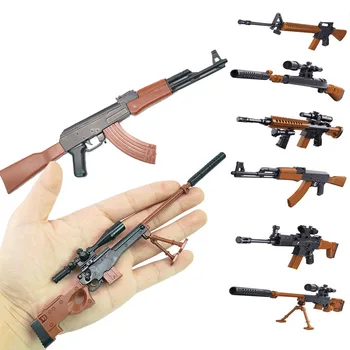 

Hot Game DIY Building Blocks Toys Gun 98K AWM Guns Mini Simulation Assemble Gun Model Military Christmas Gift for Boys