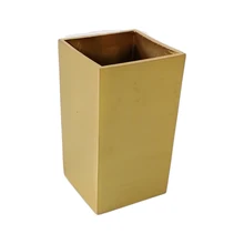 4 шт./лот, 32*28*51 мм, золотые ножки для стула, квадратные ножки, чехлы для стола, шкафа из цинкового сплава, для дивана, ноги, чашка, мебель, Защитная крышка для ног