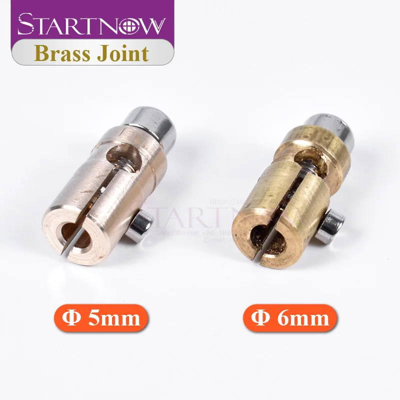 Brass Joint Inner Dia. 5mm 6mm Electrode End Chuck Xenon Krypton Lamp 1064nm YAG Fiber Laser Machine Spares