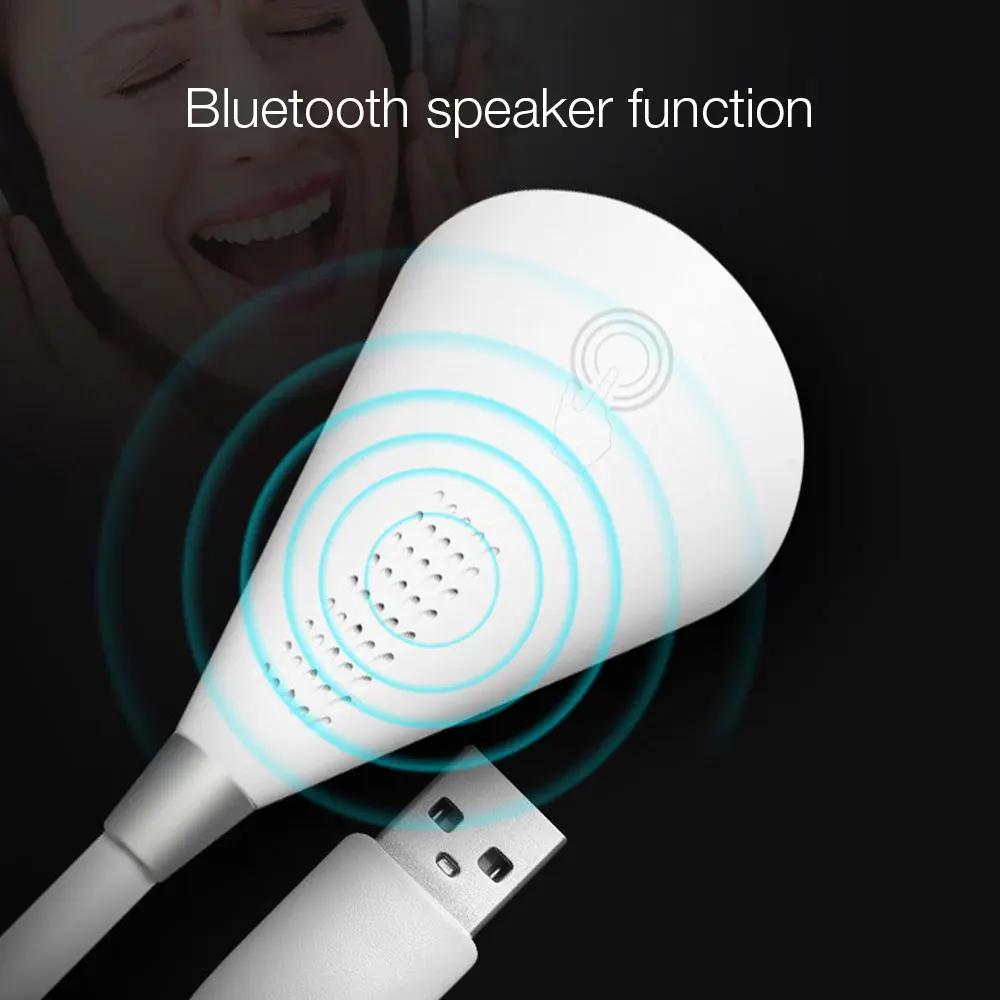 Беспроводной Bluetooth динамик USB книга лампа Музыкальная подставка свет для чтения гибкий Регулируемый портативный светодиодный фонарь для учебы многоцветный