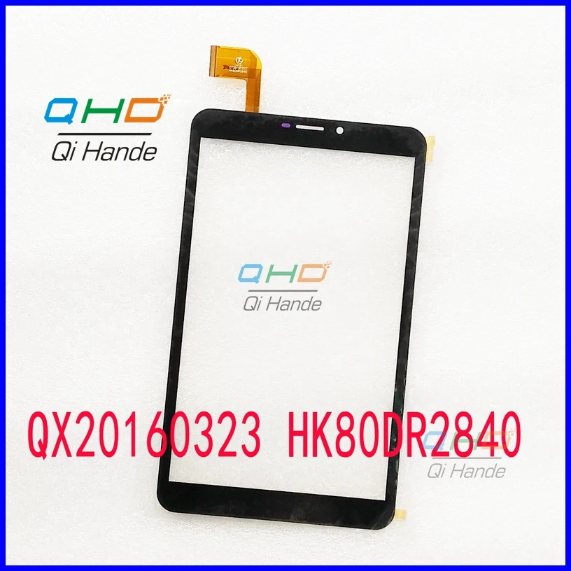 

1pcs or 10pcs Black New 8'' inch Capacitive Touch screen panel digitizer sensor for QX20160323 HK80DR2840 Tablet Free shipping