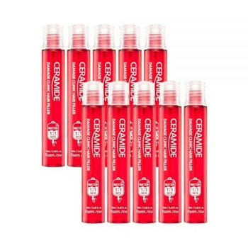 

FARM STAY Ceramide Damage Clinic Hair Filler 10pcs Perfect Keratin Hair Treatment Hair Scalp Care Anti Hair Loss Serum Hair Mask