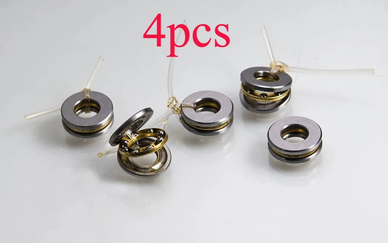 

4PCS Brushless Electric Boat Model Integrated Shafting Fitting High Speed Plane Bearing 4x8mm Thrust Bearings Metal Thrust Ball