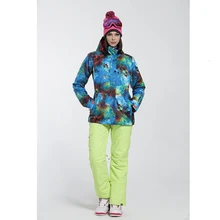 Для женщин G Вспышка для использования вне помещения снега спорт Сноуборд костюм в 10 к Декодер каналов кабельного телевидения 10K ветрозащитная лыжная куртка+ снегозащитные штаны воды