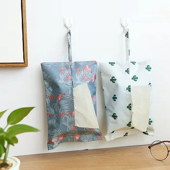 

Hanging paper towel bag cloth towel set fresh household car carton roll paper tube tissue box living room bedroom
