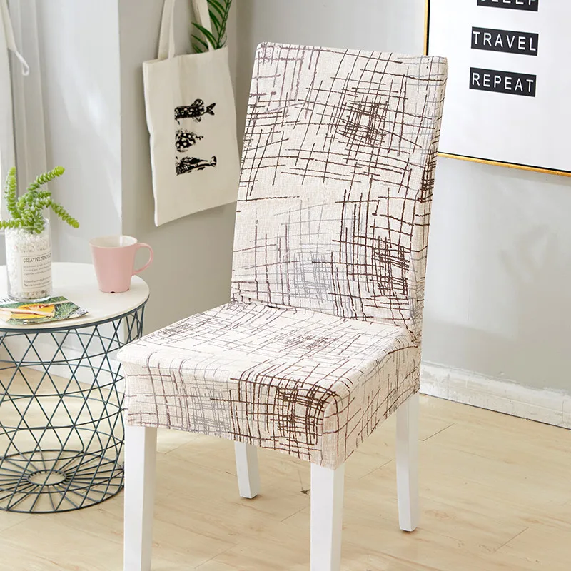 Slipcovers Bench-Cover Dining-Room Elastic Home Big Printed for Party