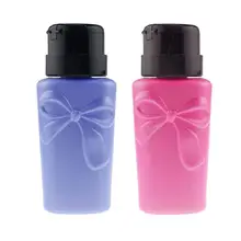 2 шт инструменты для маникюра Многоразовые прозрачные прочные пустые бутылки с насосом Ramdom color Pro