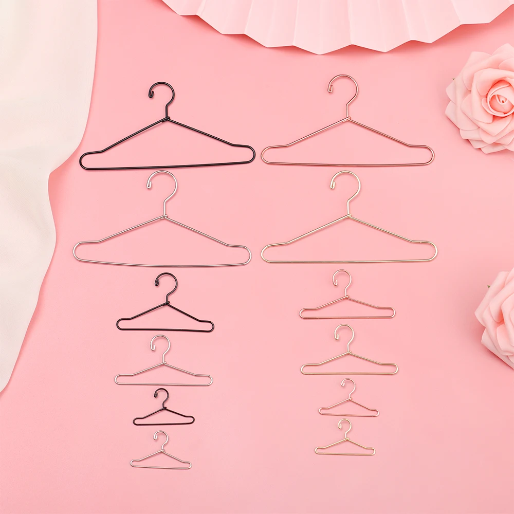 Metal Mini Hangers for Doll Clothes Organizer