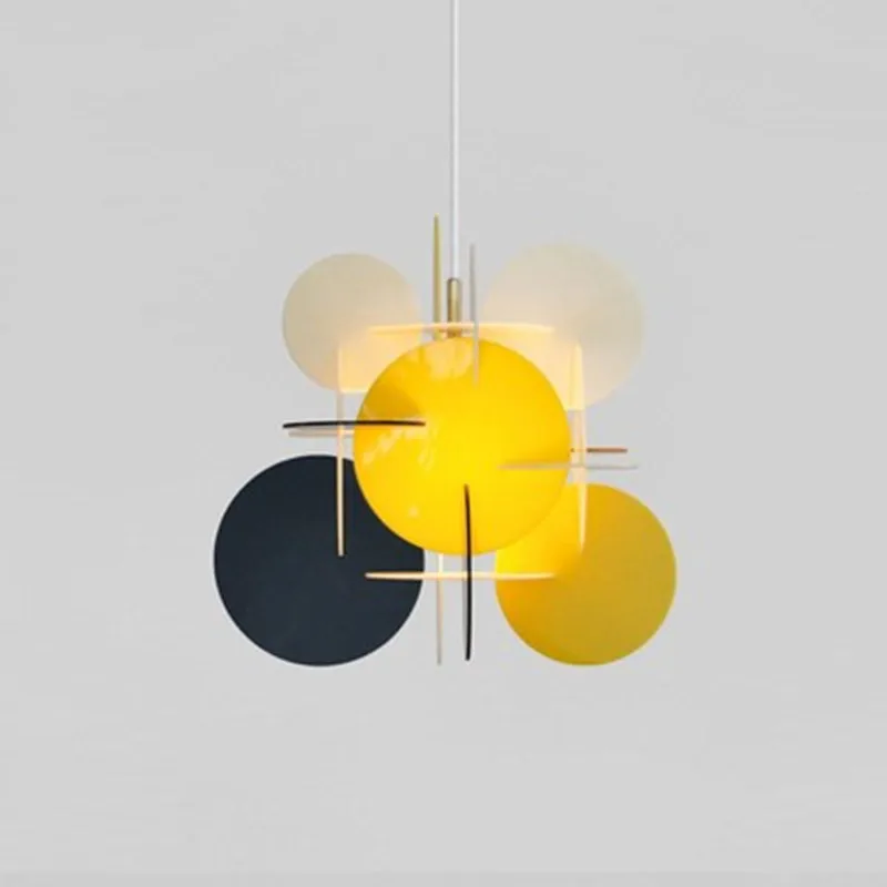 

modern LED living room pendant lights Nordic Creative DIY splice Acrylic colorful children's room hanging lamp lighting fixtures