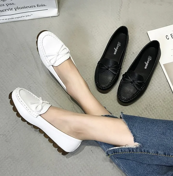 comfortable leather flats