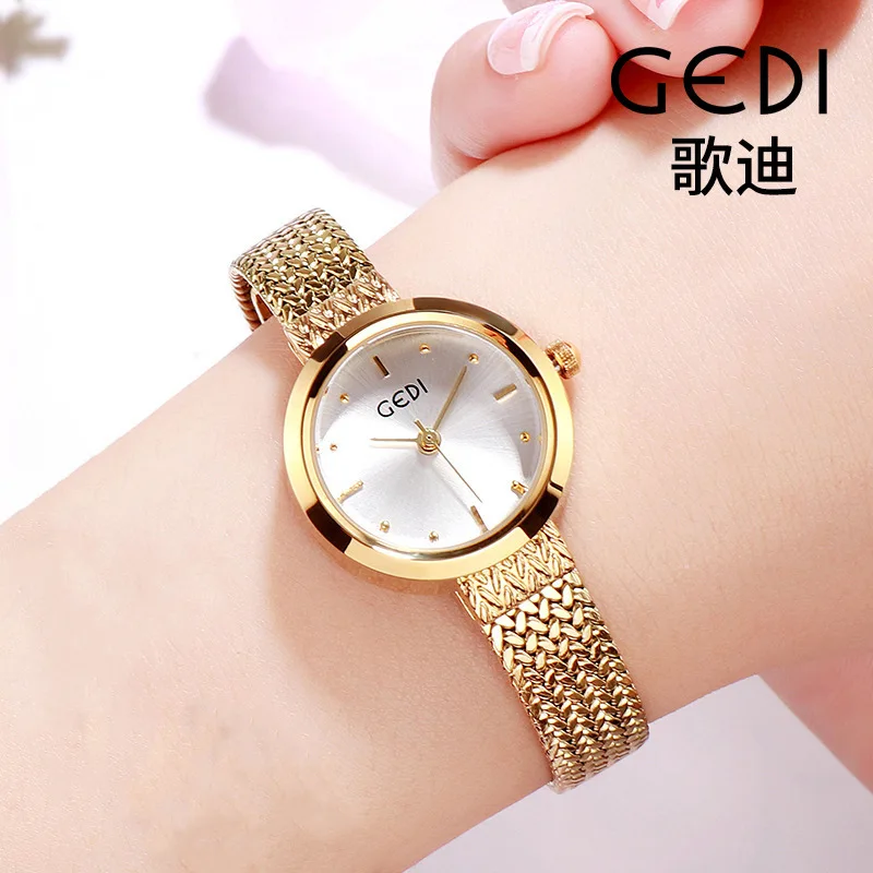 

Goldie Gedi Shaking Voice Network Red Celebrity Style Watch Women's Small Quartz Steel Belt Fashion Students WOMEN'S Watch Hot S