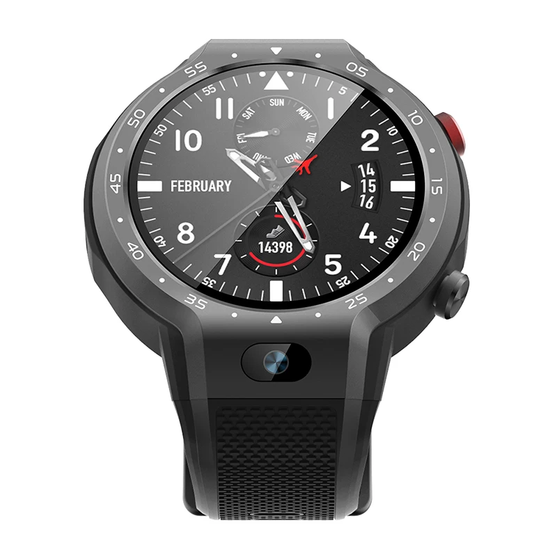 Спортивные Смарт-часы 1,39 дюймов AMOLED экран 4G SmartWatch MTK6739 NRF52840 Bluetooth Android и IOS gps wifi Пульс 5Мп камера