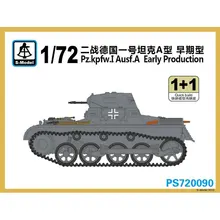 S-Model PS720090 1/72 Pz.Kpfw.I Ausf.A Early Production- Scale model Kit