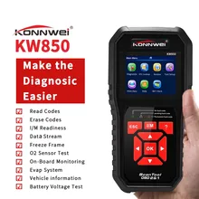 KONNWEI KW850 Автосканер OBD 2 OBD2 автомобильный сканер многоязычный автоматический диагностический сканер лучше AL519 NT301 OBD2 сканер