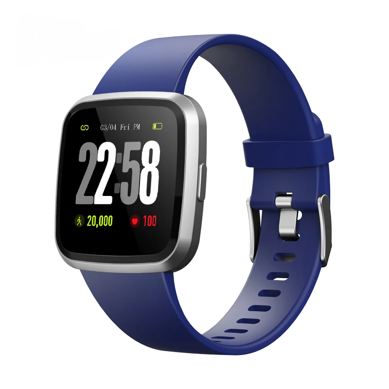 

FGHGF V12C waterproof sports bracelet adult pedometer heart rate blood pressure calorie monitoring smart watch