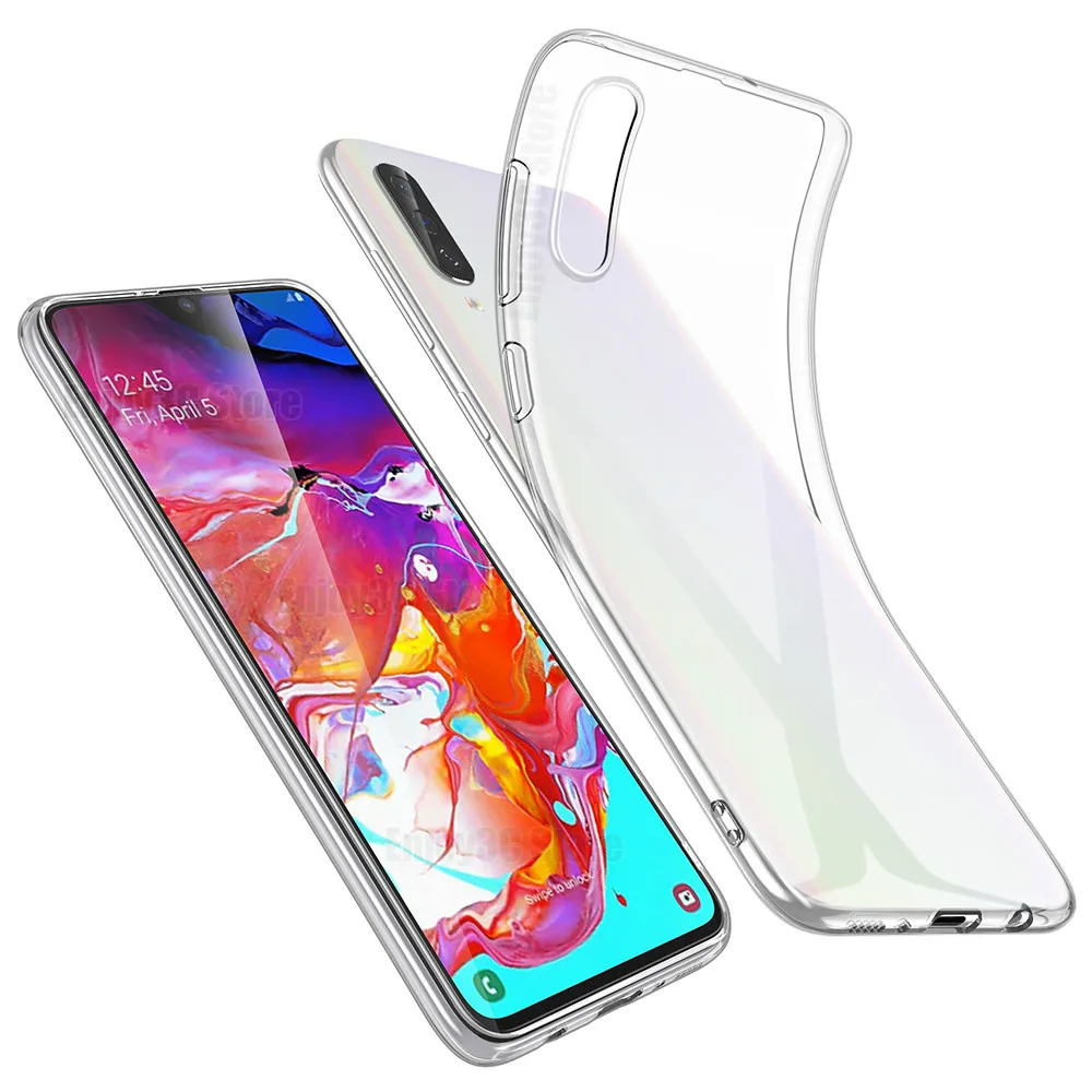 Прозрачный Ультратонкий Мягкий чехол из ТПУ для Samsung Galaxy A02S A12 A21 A31 A41 A71 A51 M30S M11 M21 M31