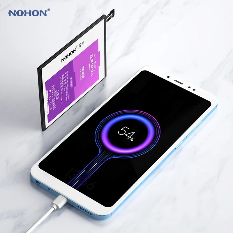 Nohon аккумулятор BN45 для Xiaomi Redmi Note 5 Note5 3900-4000 мАч, литий-полимерные встроенные аккумуляторы большой емкости для Xiaomi Redmi Note5