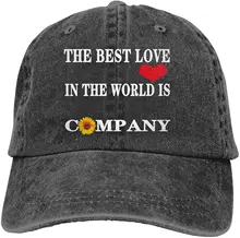 

The Best Love in The World is Company Sports Denim Cap Adjustable Unisex Plain Baseball Cowboy Snapback Hat