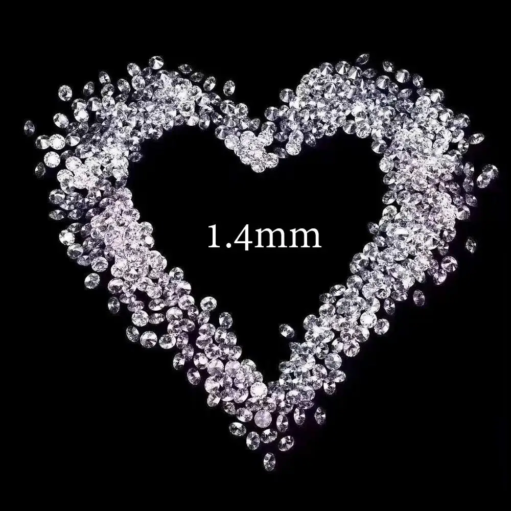 

1.4mm Loose Moissanite Total 1 carat FG Color small size Loose Bead Test Positive DIY bracelet ring material