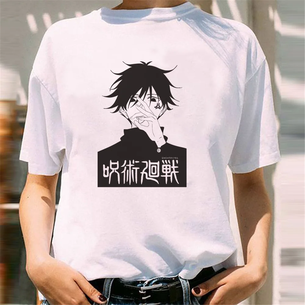レディース漫画tシャツ Jutsu Kaisuレディースアニメtシャツ 原宿カワイイブラウス ルーズオルチャンtシャツ 直送 Tシャツ Aliexpress