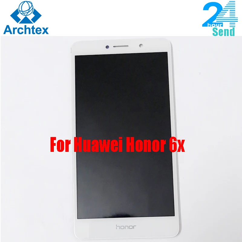 Для Huawei Honor 6X BLN-L24 BLN-AL10 BLN-L21 BLN-L22 рамка в сборе с дигитайзером сенсорного экрана