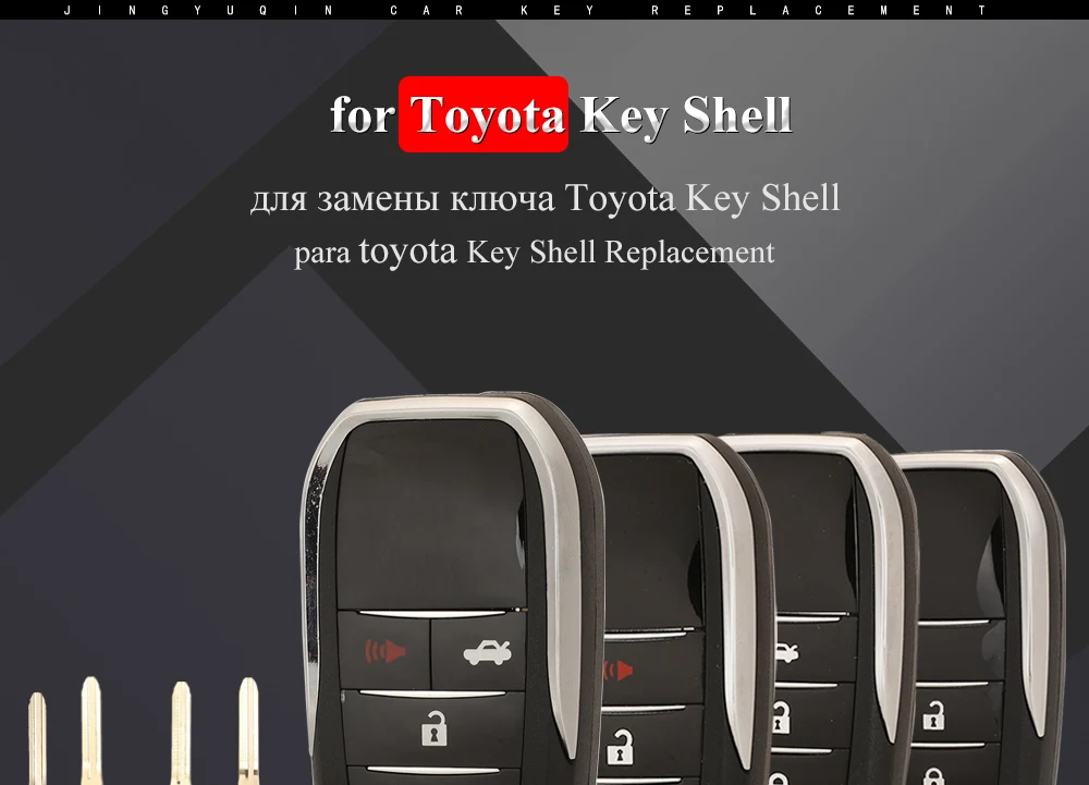 Keyforkess 10pcs aggiorna la custodia chiave dell'automobile a distanza per Toyota TOYOTA Reiz Corolla Camry RAV4 Prius 2/3/4 pulsante modificato Flip Key Shell - Hb5283da09ba747848b41a8fd2a13b983u