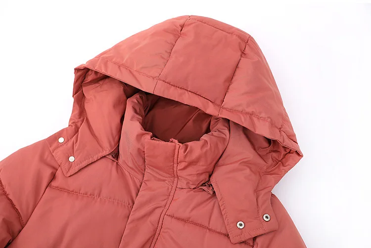 winter new Korean version of loose students thick super long paragraph over the knee commuter coat down jacket cotton women
