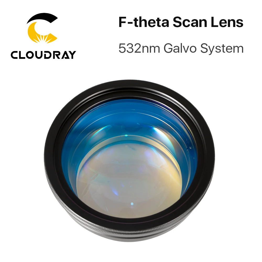 Зеленая лазерная маркировочная машина Cloudray с объективом F-theta 360 нм система Galvo