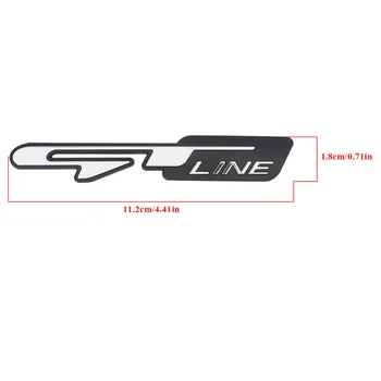 

ABS Chrome GT/GT-line Badge Emblem Sticker