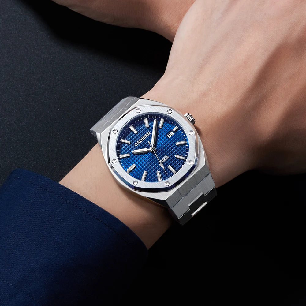 2020 NEW 42MM CADISEN OAK Men's Mechanical Watches Luxury Business Automatic Watch Men 100M Waterproof Clock NH35A Reloj Hombre 4