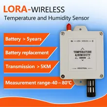 LoRa датчик температуры и влажности беспроводной регистратор данных влажности и температуры 470 МГц/433 МГц/868 МГц/915 МГц Встроенный литиевый аккумулятор