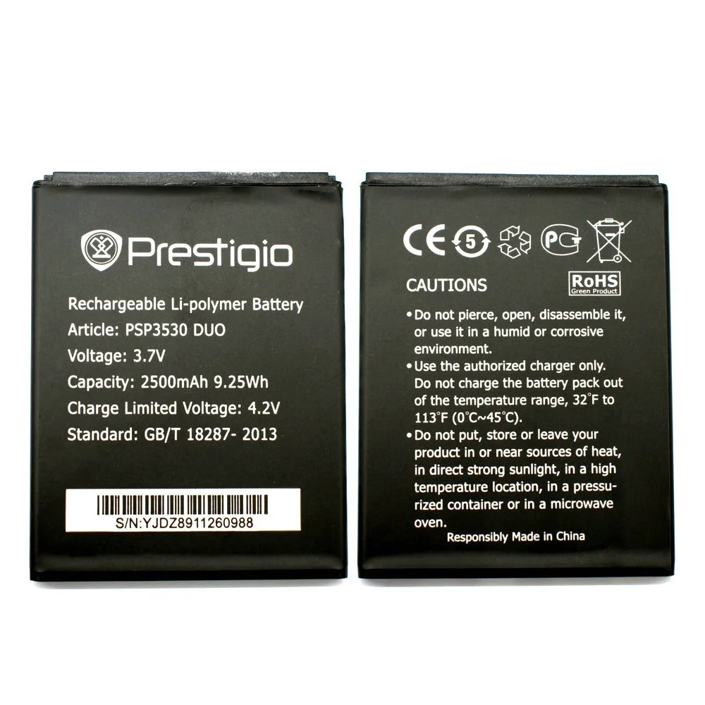 Новый 100% высококачественный аккумулятор 3530 PSP DUO для Prestigio Muze D3 E3 F3 3531 3532 A7 7530 DUO|duo