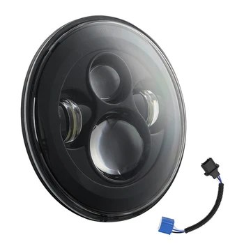 

7 inch Round LED Headlights Hi/Lo Beam for Jeep Wrangler JK TJ CJ JL 6000K 20000LM