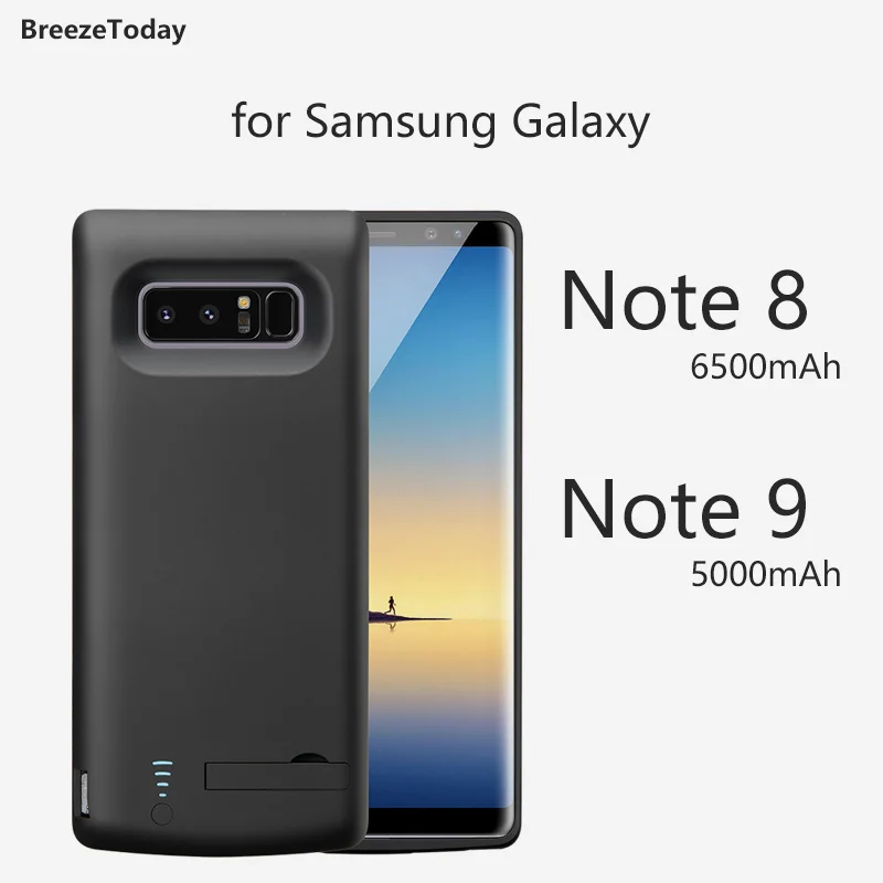 Чехол для зарядки аккумулятора чехол 5000 6500 мАч Samsung Galaxy Note 8 9 внешний