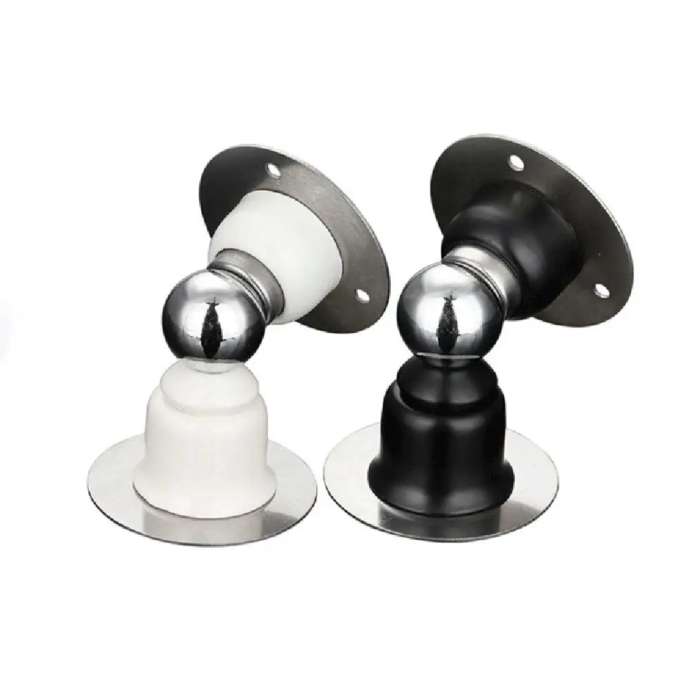 Home Door Stopper Stainless Steel Toilet Glass Holder Nail-free Door Stop Scope of application: gates, wooden doors, etc