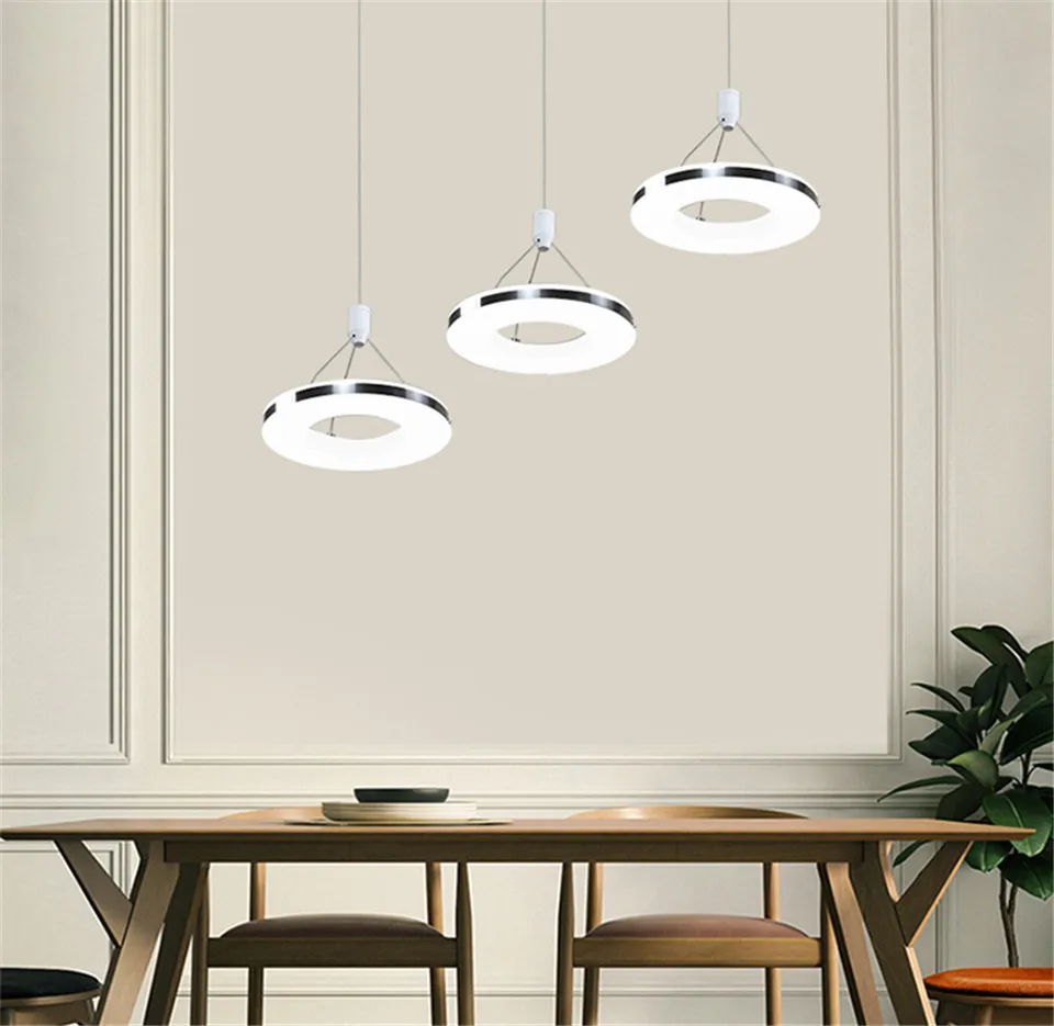 Постмодерн креативный Железный кулон яркое кольцо ужин Led чрезвычайно дома подвесные светильники столовая для комнаты, Подвесная лампа мини-Подвесная лампа