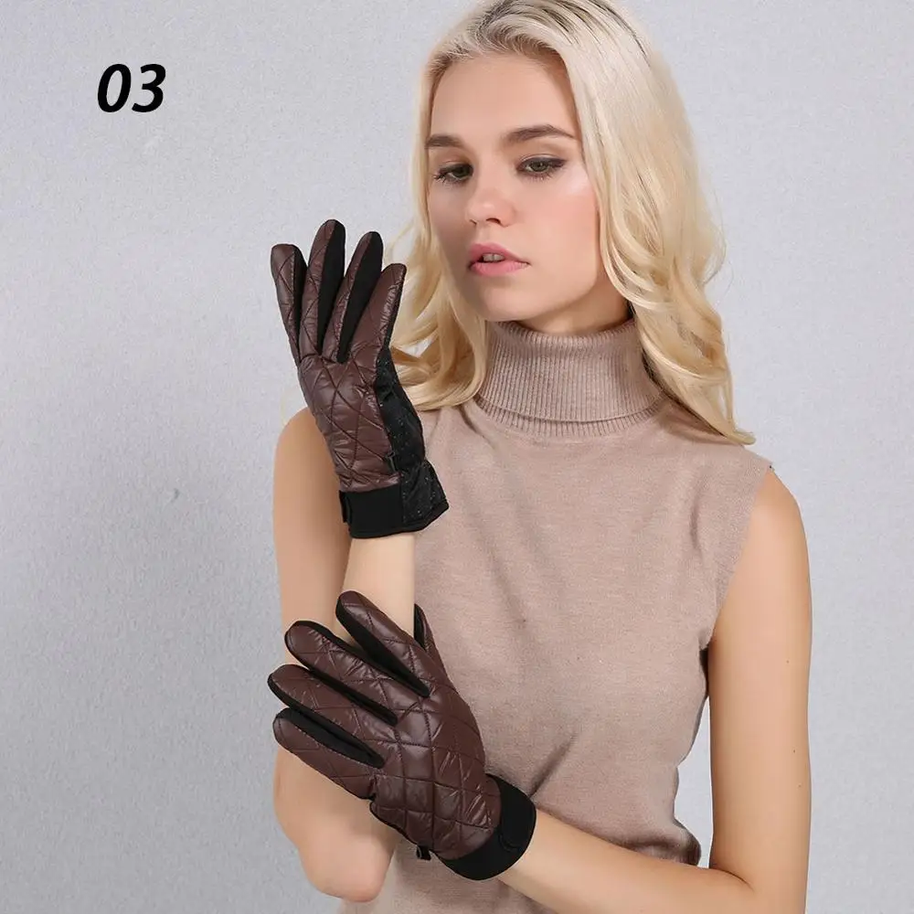 03-Valencia Coffee Sparsil женские противоскользящие зимние перчатки ярких цветов, толстые флисовые перчатки кораллового цвета, ветрозащитные теплые мягкие женские варежки - Цвет: 03-Valencia Coffee