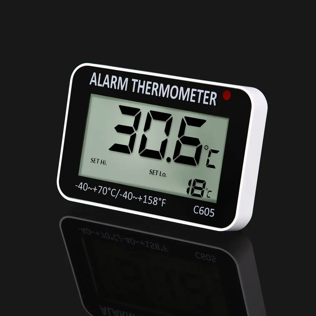 digital display thermometer electronic hygrometer with led light