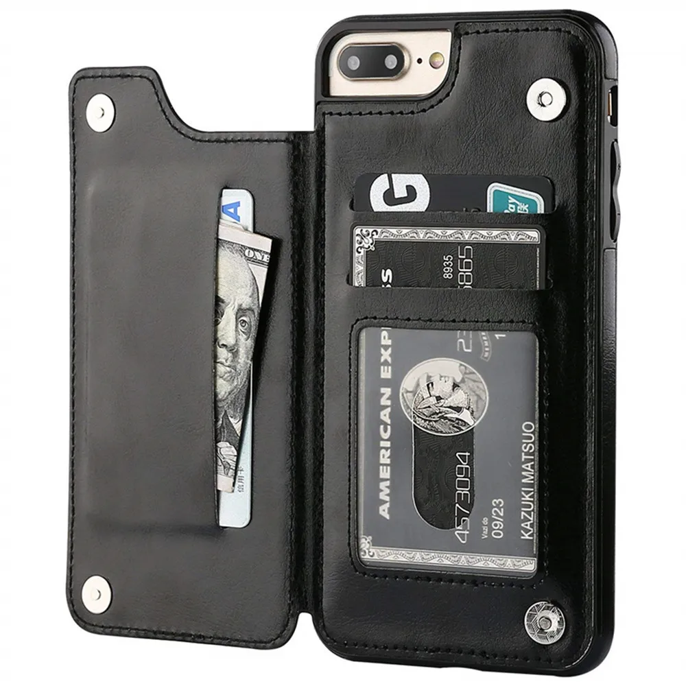 2 in 1 Unique Dual-use Card Wallet Flip Leather Phone Case For IPhone 7p/8p Shockproof Anti-scratch Lightweight Phone cover 
