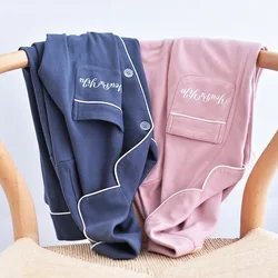 Conjuntos Pijama Para Parejas Autumn/winter Pure Cotton Long Sleeve Pigiama Pile Uomo Comfy Loose Two-piece Pyjama Women Winter